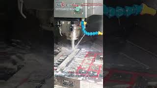 high speed high precision cnc machining center in mold processing machining cnc metalfinishing [upl. by Yraek]