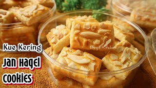 RESEP KUE JAN HAGEL COOKIES  KUKER JADUL KHAS BELANDA [upl. by Anihc768]