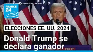 quotQuiero agradecer a Estados Unidos por darme el honor de ser su 47º presidentequot Donald Trump [upl. by Ennazor]