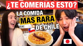 ESPAÑOLA REACCIONA a JAPONES prueba EN CHILE los POROTOS CON RIENDAS tabodejapon [upl. by Allix536]