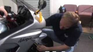 2007 Kawasaki Ninja 650R Suspension Evaluation [upl. by Eidnak]