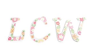 Paint Flowers on Wood Letters  Daisy Daze [upl. by Llewop46]