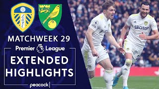 Leeds United v Norwich City  PREMIER LEAGUE HIGHLIGHTS  3132022  NBC Sports [upl. by Topliffe]