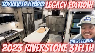 2023 Riverstone Legacy 37FLTH  LUXURY Front Living Toy Hauler [upl. by Schargel183]