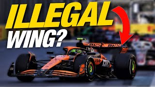 Is the McLaren Rear Wing Legal  BAKU REVIEW [upl. by Child]