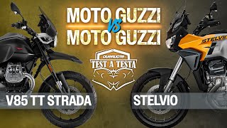 Test a Testa 9  Moto Guzzi Stelvio vs Moto Guzzi V85 Strada [upl. by Nil]