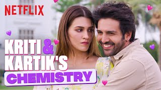 Kriti Sanon amp Kartik Aaryan’s CHEMISTRY IS UNMATCHED🤣🤭  Shehzada LukaChuppi  Netflix India [upl. by Aiel]