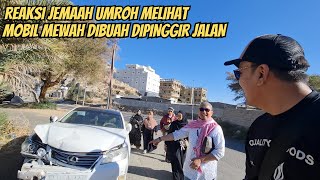 JEMAAH UMROH MELONGO MELIHAT ORANG ARAB BUANG MOBIL MEWAH DI PINGGIR JALAN [upl. by Strephonn755]