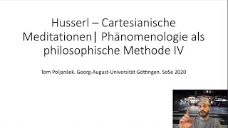 Was ist quotphänomenologische Epochéquot Husserl  phänomenologie IV [upl. by Heigl]