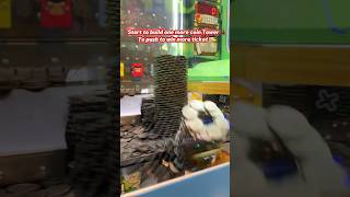 Angry Birds Coin Crash Coin Pusher amp build tower of coins angrybirds coinpushers short [upl. by Sada]