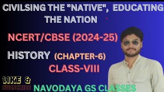 Class 8 history Chapter6  civilising the quotNativequot educating the Nation PART1 [upl. by Podvin]