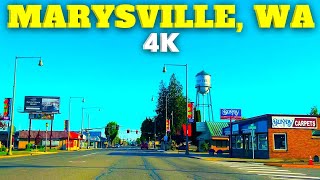 MARYSVILLE Washington  4K Drive [upl. by Annaitsirhc]