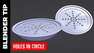 BLENDER TIP HOLES IN A CIRCLE [upl. by Anwahsed204]