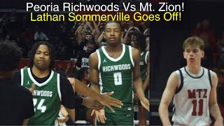 Peoria Richwoods Vs Mt Zion 3A 3rd Place Game Latham Sommerville Goes Off For 22 Points [upl. by Aimik]