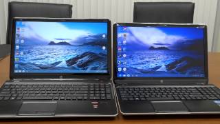 HP ENVY dv6t Full HD 1920 x 1080 Vs 1366 x 768 Screen Comparison [upl. by Parshall]