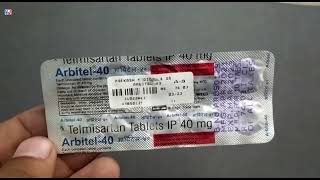 Arbitel 40 Tablet  Telmisartan 40mg Tablet Uses  Arbitel 40mg Tablet Uses Side effects benefits [upl. by Aihsekat875]