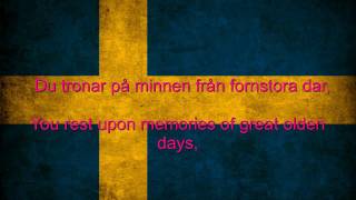 Sweden National anthem English lyrics [upl. by Woodward]