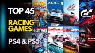 Top 45 Best RACING Games for PS4 amp PS5 2024 [upl. by Nomzed998]