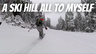 Secretly Skiing the Mountain Before Opening Day [upl. by Haliak]