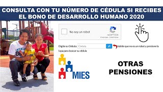 Consultar Bono de Desarrollo Humano MIES con cédula 2024 [upl. by Cristy760]