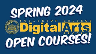 Fullerton College Spring 2024 Open Seats Classes [upl. by Eneirda]