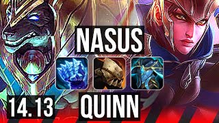 NASUS vs QUINN TOP  1505 Legendary 1400 games  NA Master  1413 [upl. by Pierro615]