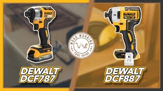 DeWalt DCF787 vs DCF887 Which Impact Driver Reigns Supreme  Woodworking Tool Guide [upl. by Assirec275]