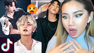 CANT GET ENOUGH OF BTS TIKTOK COMPILATIONS 🥵 REACTIONREVIEW [upl. by Ybrek]