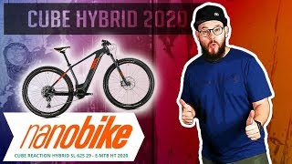 Cube Reaction Hybrid SL 625 29  Elektro MTB Hardtail 2020  Review German [upl. by Aynik294]