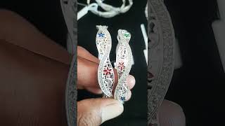 Silver Bangles Design for ladies l silver bangles for girls 2024 [upl. by Rea]