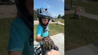 180 on the end bmx skate park shorts youtubeshorts youtubeshort shortvideo bmx [upl. by Oicirtap869]