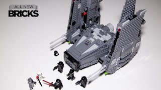 Lego Star Wars 75104 Kylo Rens Command Shuttle Speed Build [upl. by Aicilav]