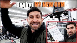 Buying Equipment For My NEW GYM alpha m Vlog [upl. by Mauchi162]