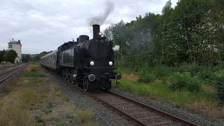 BR 77 250 Sonderzug von den Meininger Dampfloktagen 2024 nach Würzburg mit Einfahrt Mellrichstadt [upl. by Gustav]