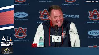 Hugh Freeze previews Auburns matchup with Vanderbilt amp rematch with QB Diego Pavia [upl. by Fransisco]