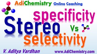 StereospecificityStereoselectivityOrganic reactionsIIT JAM CSIR NET GATE AdiChemistry [upl. by Cence]