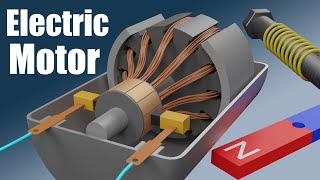 How does an Electric Motor work DC Motor [upl. by Liesa]