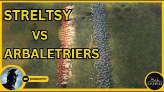 AOE 4 Who Wins l 133 Streltsy vs 200 Arbaletriers [upl. by Abernon]