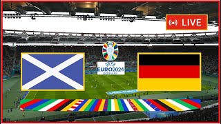 Allemagne vs Ecosse en direct Coupe dEurope des Nations Euro Résultat du match Gameplay PC pes 2021 [upl. by Neliac]