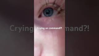 CRYING ON COMMAND eyes lashes eyelashes beauty [upl. by Eigroeg561]