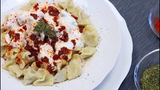 Türkische Teigtaschen Schnell und Einfach  Türkische Manti  Hülyaskitchen [upl. by Ahsha]