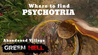 Where to find psychtria Abandoned Village I Green Hell Tutorials Psychoteria GreenHell2020 [upl. by Jarlen]