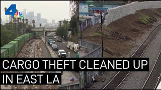 Cargo Theft Is Cleaned Up in East LA But Crime Might Move Elsewhere  NBCLA [upl. by Peony]