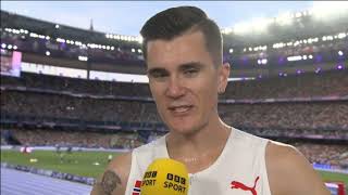 Jakob Ingebrigtsen BBC Interview After 1500 Metres Final [upl. by Alaehcim]