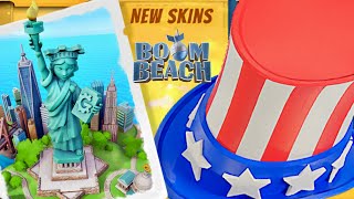 Liberty Island  new Boom Pass SKINS  Boom Beach sneak peek [upl. by Aphra417]