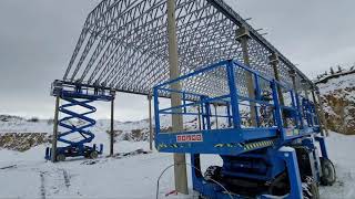 LGSF Mrmerkursteel  roof trusses 165mx31m light steel frame roof [upl. by Barclay]