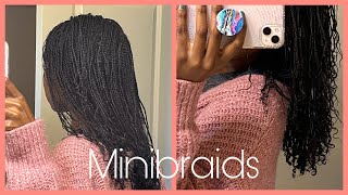 My Updated Mini Braid Routine [upl. by Gebelein]