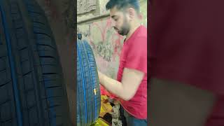 💗😎tyre fittingtyre worknew tyreCar tyreservicenewYouTube [upl. by Ninon]