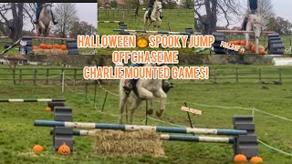 SPOOKY HALLOWEEN 🎃 CHASE ME CHARLIE JUMP OFF AND MOUNTED GAMES [upl. by Cope21]