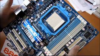 Gigabyte 880GMUD2H 880G Phenom II X6 Ready Motherboard Unboxing amp First Look Linus Tech Tips [upl. by Tirrej]